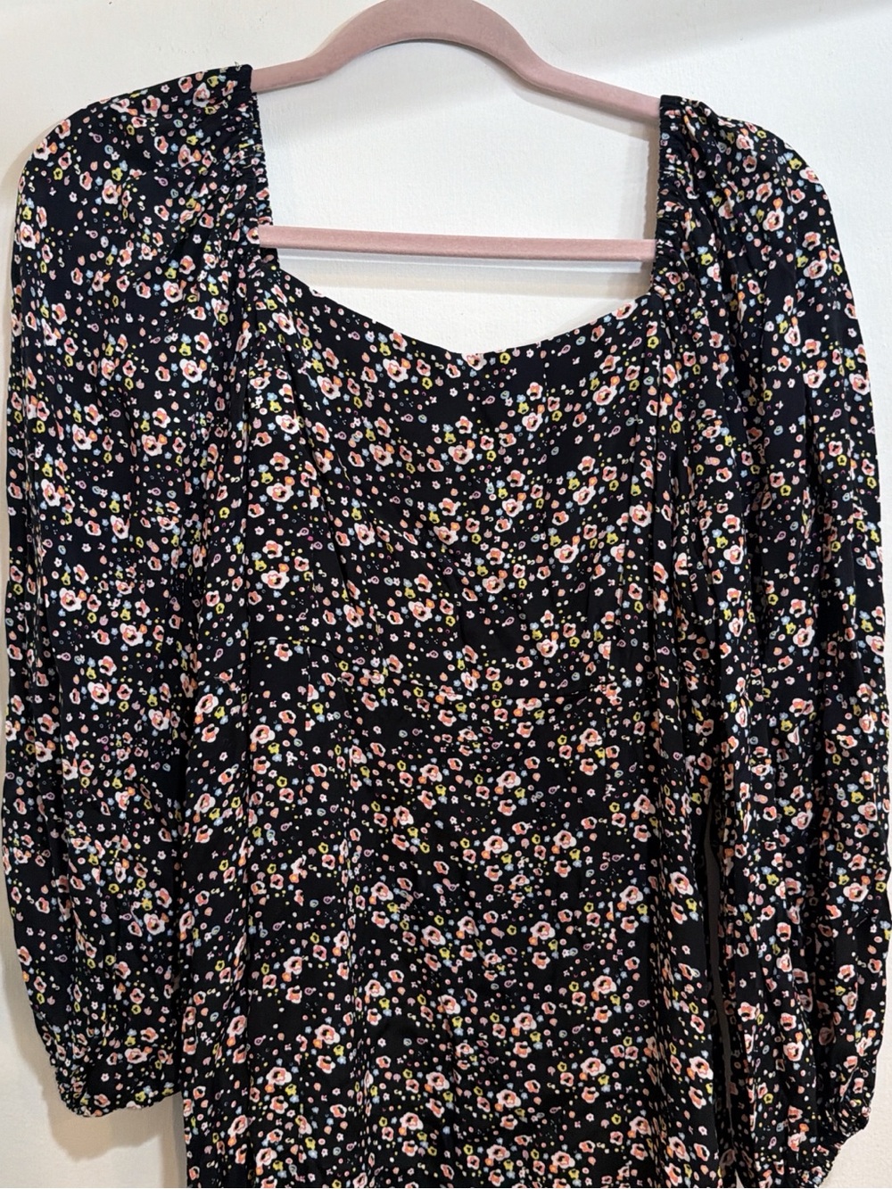 Sanctuary Black Floral Midi Dress